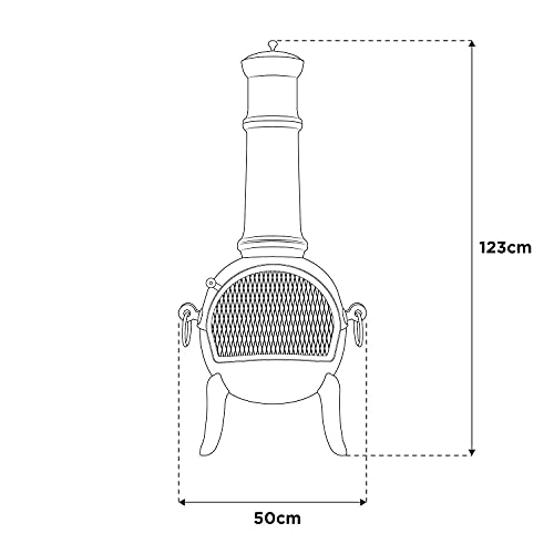 La Hacienda Monterrey Cast Iron Chiminea