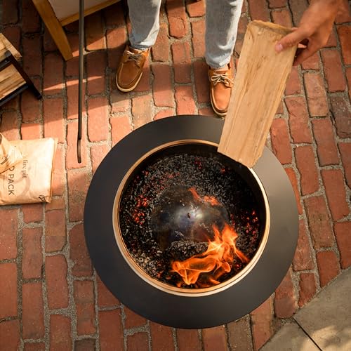 TIKI 25″ Smokeless Wood‑Burning Patio Fire Pit