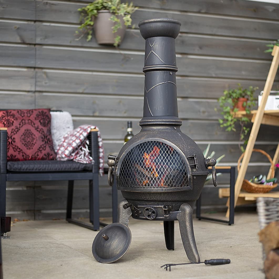 La Hacienda Cuba Cast Iron & Steel Chiminea