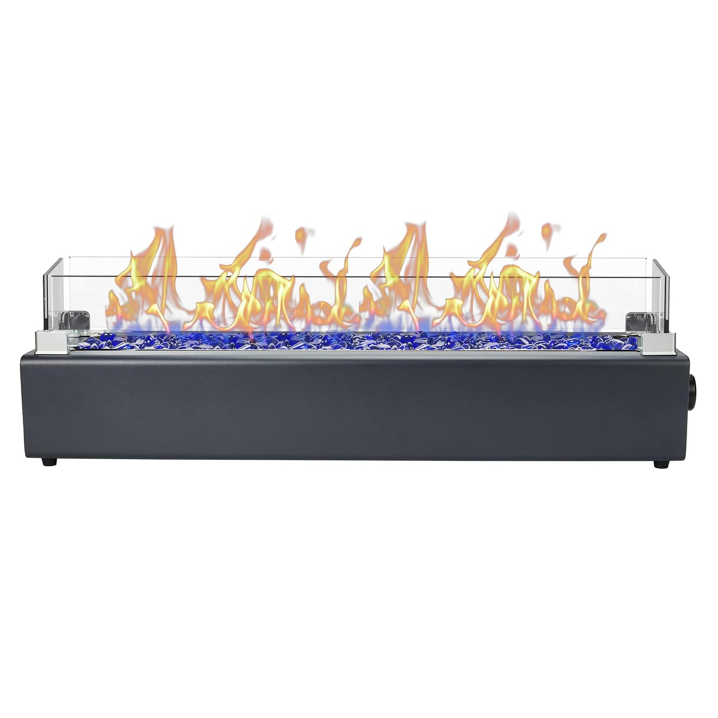 BAIDE HOME 28″ Propane Tabletop Fire Pit – Carbon Gray