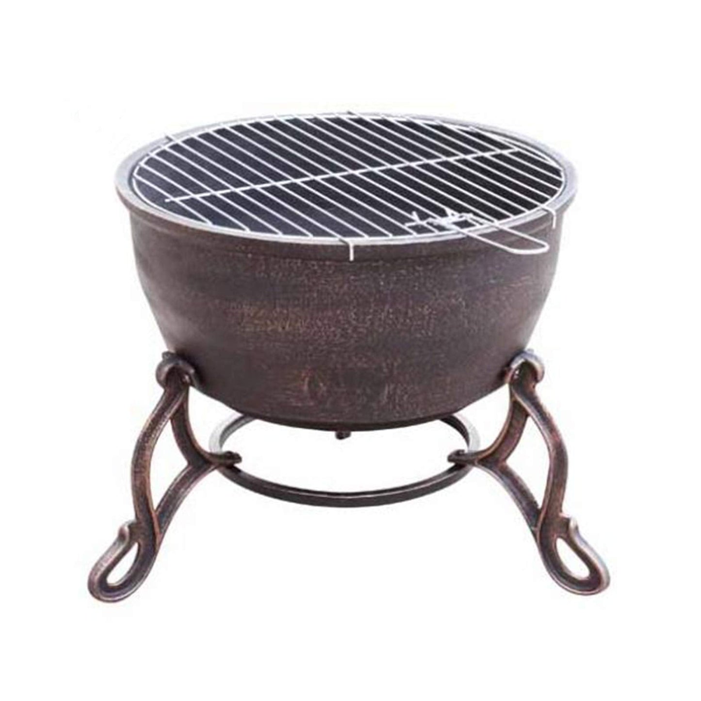 Gardeco Elidir Cast Iron Fire Pit – Bronze (45×45×47.5 cm)