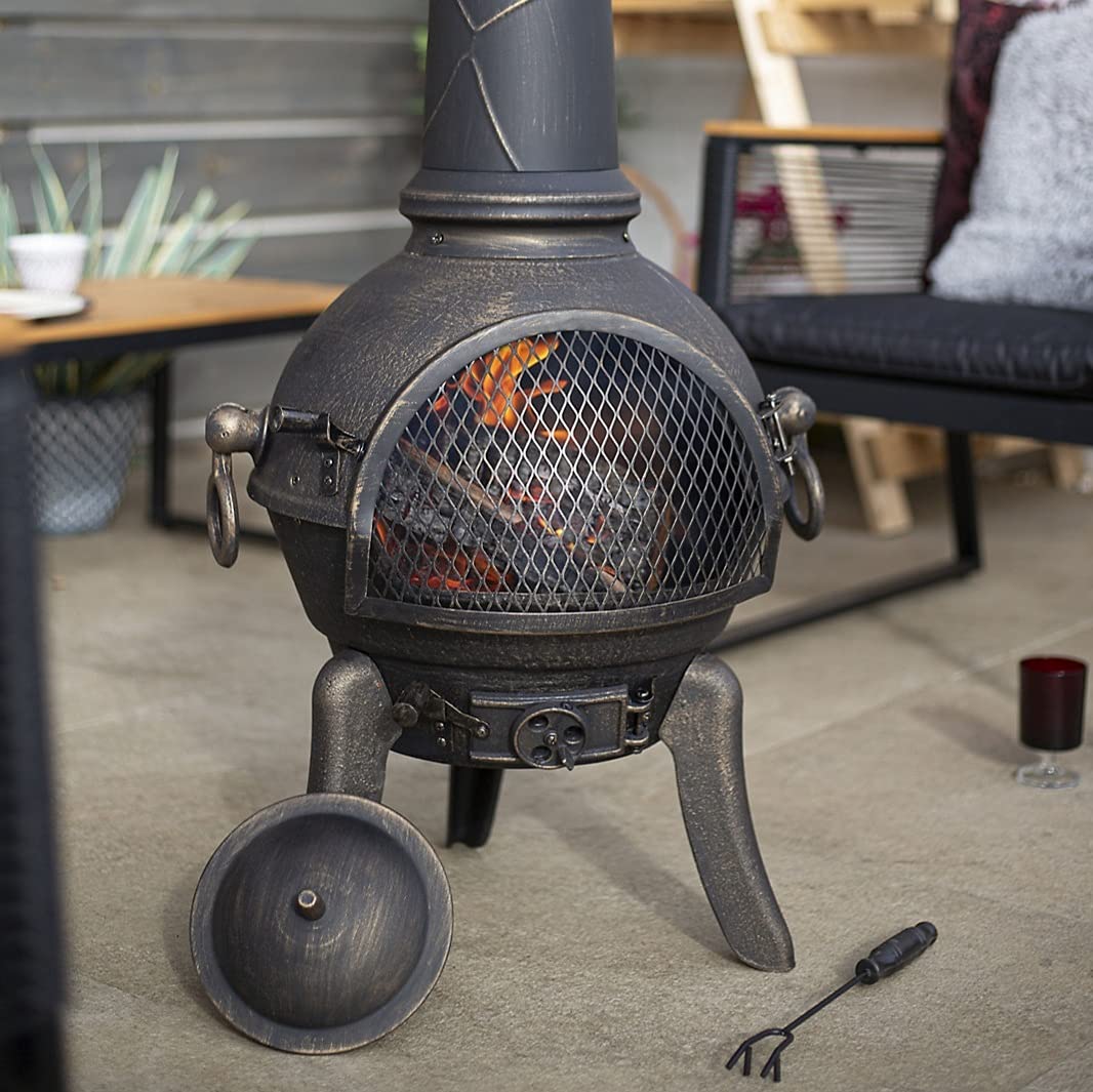 La Hacienda Cuba Cast Iron & Steel Chiminea