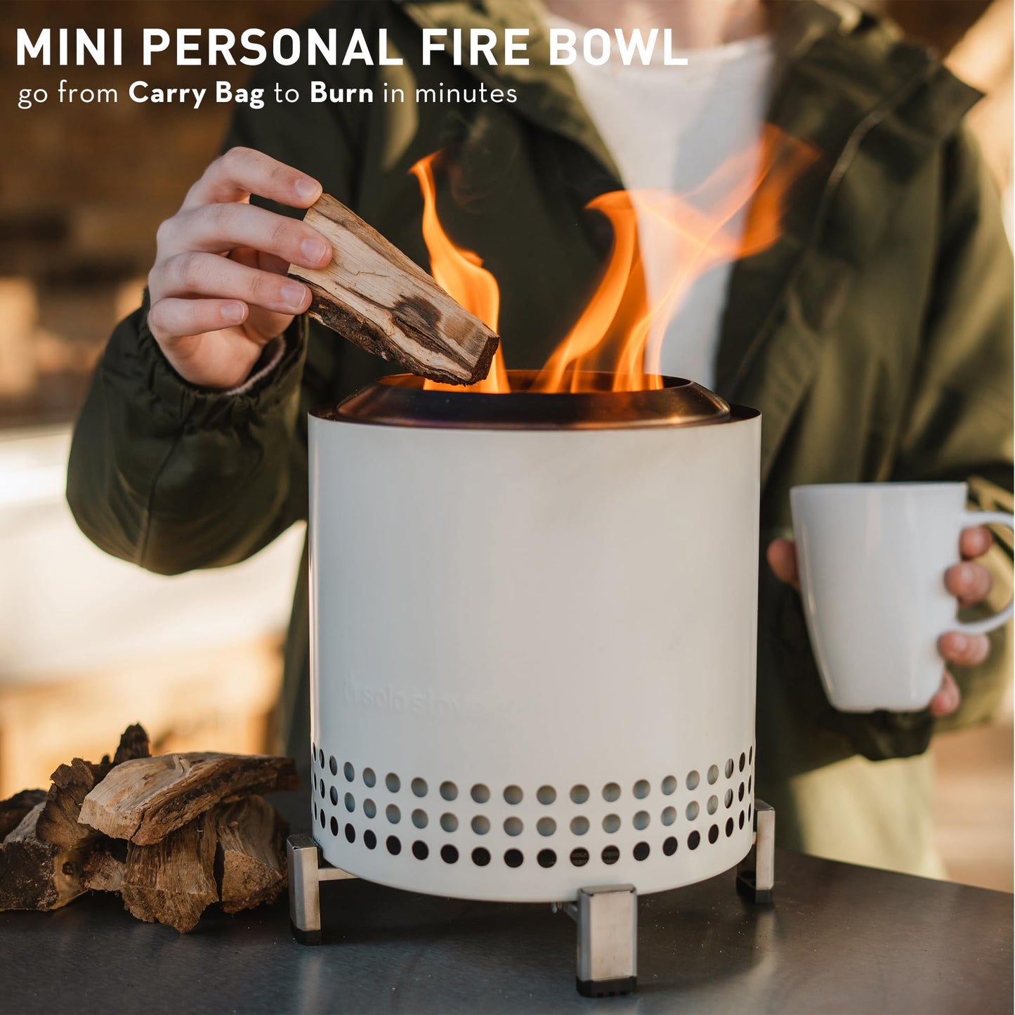Solo Stove Mesa XL Tabletop Fire Pit with Stand – Water