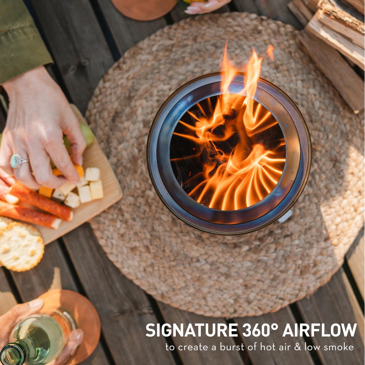 Solo Stove Mesa XL Tabletop Fire Pit with Stand – Water
