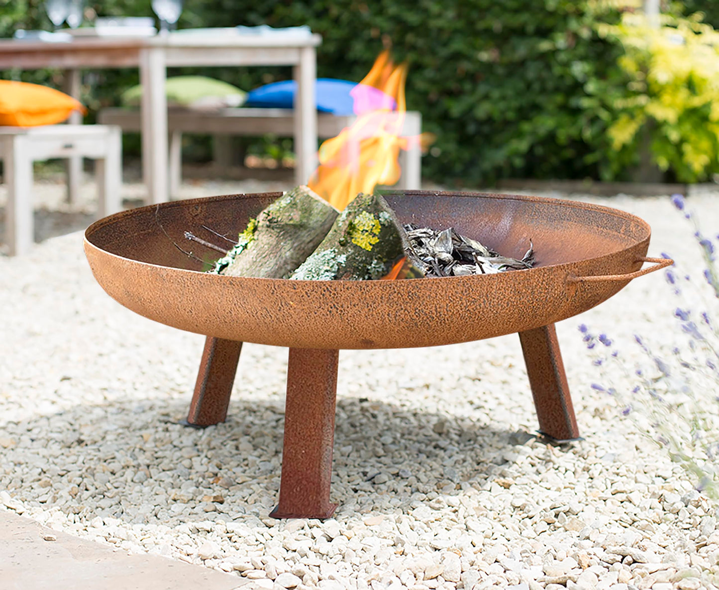 La Hacienda Pittsburgh Medium Oiled Steel Fire Pit