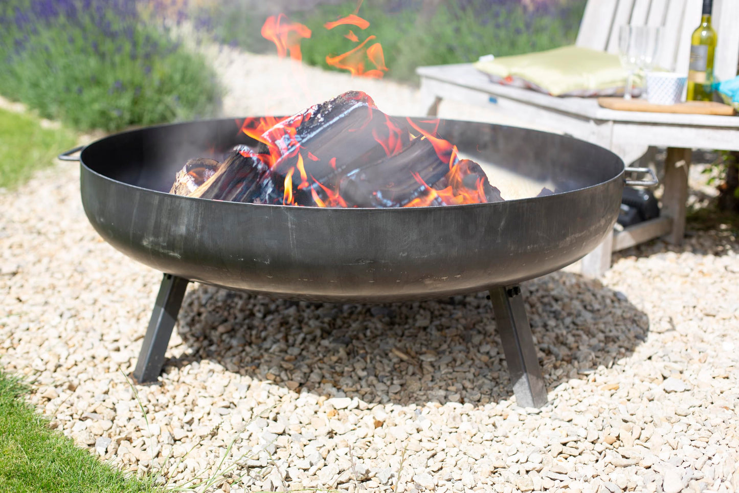 Pittsburgh Industrial Large Oiled Steel Fire Pit