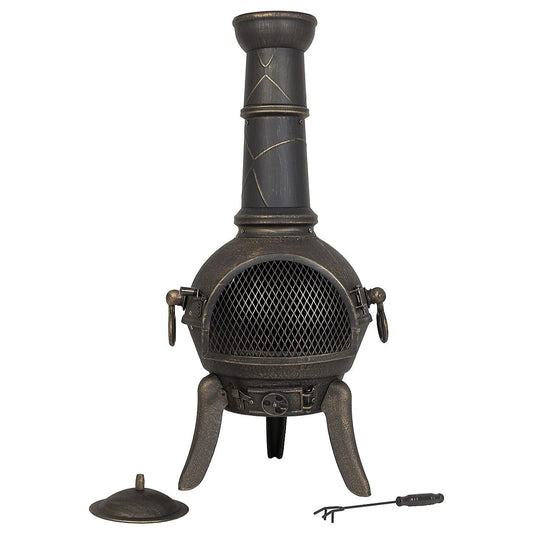 La Hacienda Cuba Cast Iron & Steel Chiminea